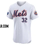 Daniel Vogelbach Men's New York Mets White Elite Home Patch Jersey