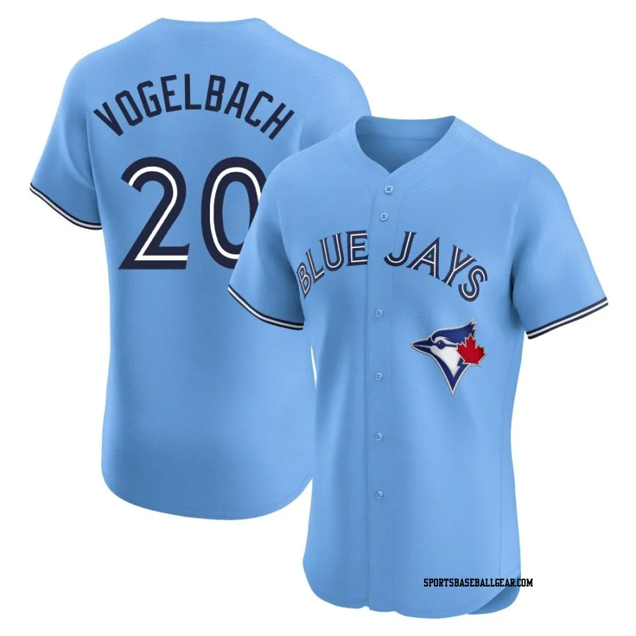 Daniel Vogelbach Men's Toronto Blue Jays Blue Elite Powder Alternate Jersey