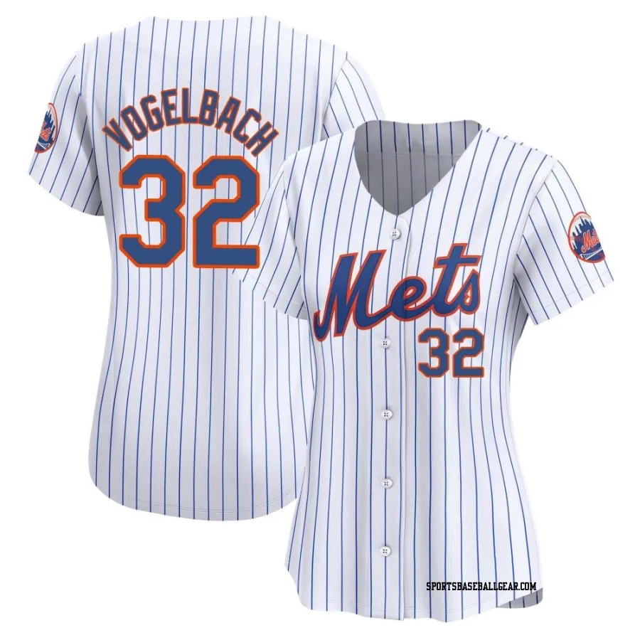Daniel Vogelbach Women's New York Mets White Limited Home Jersey
