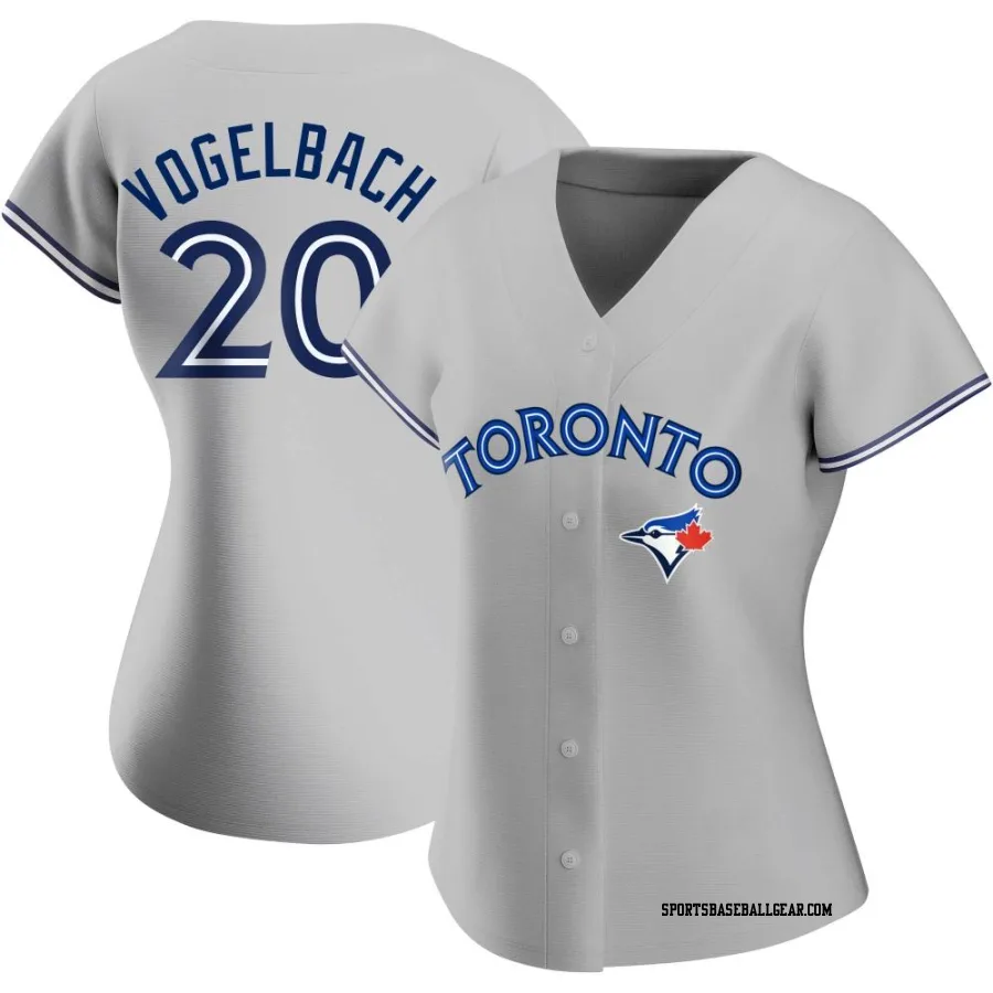 Daniel Vogelbach Women's Toronto Blue Jays Gray Replica Road Jersey