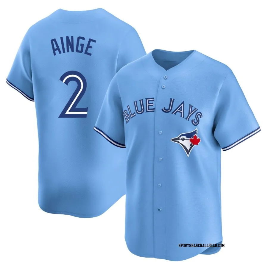 Danny Ainge Men's Toronto Blue Jays Blue Limited Powder Alternate Jersey
