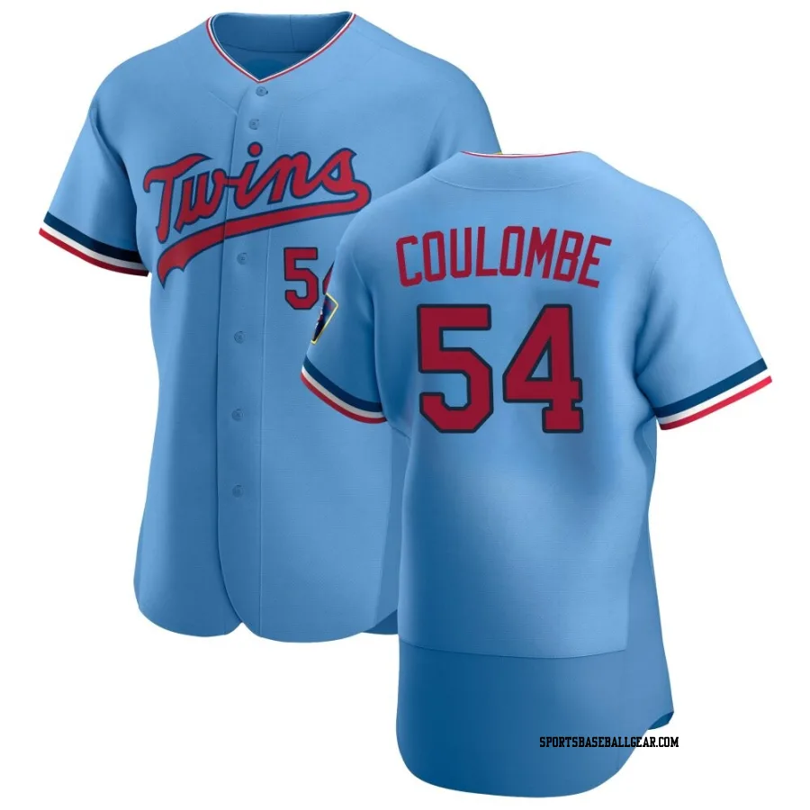 Danny Coulombe Men's Minnesota Twins Light Blue Authentic Alternate Jersey