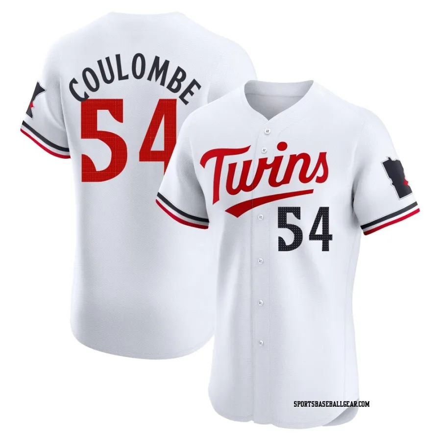 Danny Coulombe Men's Minnesota Twins White Elite Home Jersey