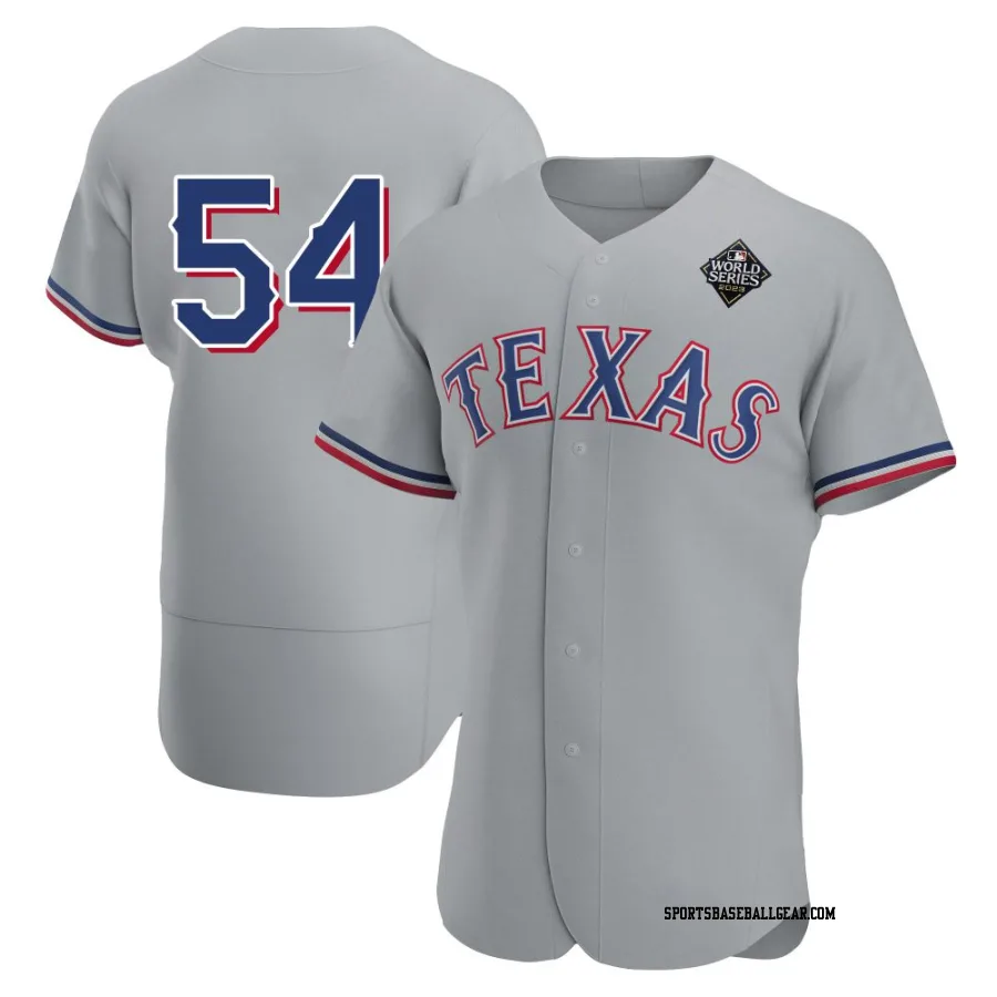 Danny Coulombe Men's Texas Rangers Gray Authentic Road 2023 World Series Jersey