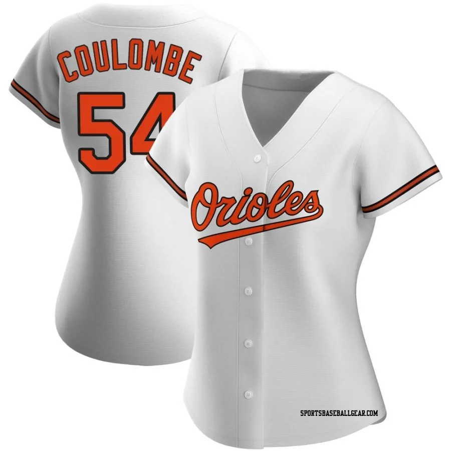 Danny Coulombe Women's Baltimore Orioles White Authentic Home Jersey