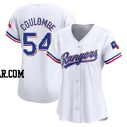 Danny Coulombe Women's Texas Rangers White Limited Home Jersey