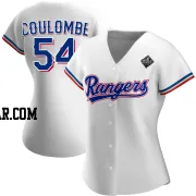 Danny Coulombe Women's Texas Rangers White Replica Home 2023 World Series Jersey