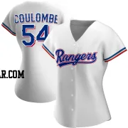 Danny Coulombe Women's Texas Rangers White Replica Home Jersey