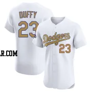 Danny Duffy Men's Los Angeles Dodgers Gold Elite White 2025 Collection Jersey