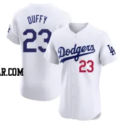 Danny Duffy Men's Los Angeles Dodgers White Elite Home Jersey