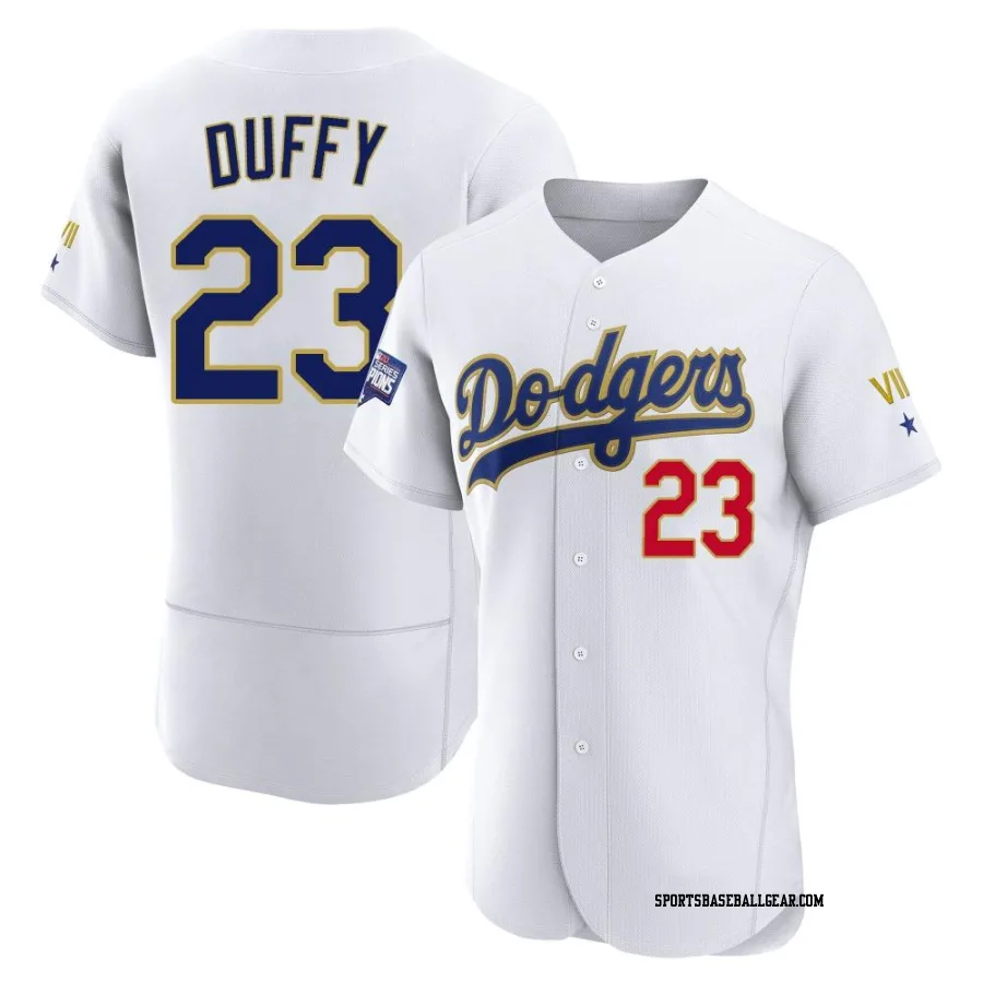 Danny Duffy Men's Los Angeles Dodgers White/Gold Authentic 2021 Gold Program Player Jersey