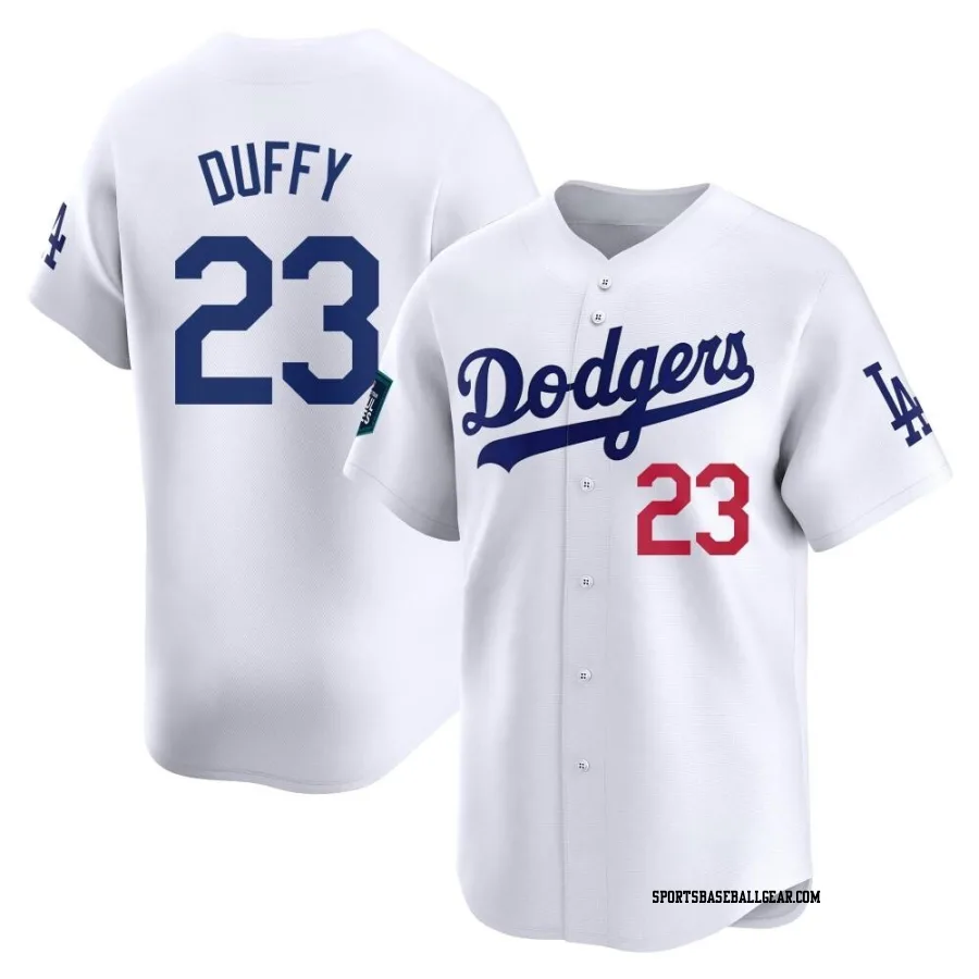 Danny Duffy Youth Los Angeles Dodgers White Limited 2024 World Tour Seoul Series Home Jersey