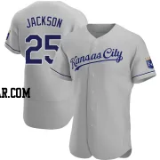 Danny Jackson Men's Kansas City Royals Gray Authentic Road Jersey