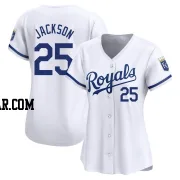 Danny Jackson Women's Kansas City Royals White Limited Home Jersey