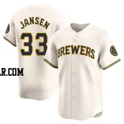 Danny Jansen Men's Milwaukee Brewers Cream Limited Home Jersey