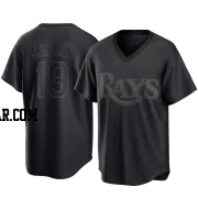 Danny Jansen Men's Tampa Bay Rays Black Replica Pitch Fashion Jersey