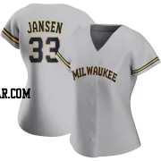 Danny Jansen Women's Milwaukee Brewers Gray Authentic Road Jersey