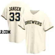 Danny Jansen Youth Milwaukee Brewers Cream Replica Home Jersey