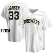 Danny Jansen Youth Milwaukee Brewers White Replica Home Jersey
