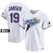 Danny Jansen Youth Tampa Bay Rays White Limited Throwback Cooperstown Jersey