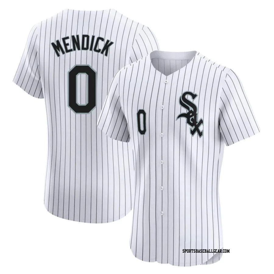 Danny Mendick Men's Chicago White Sox White Elite Home Jersey