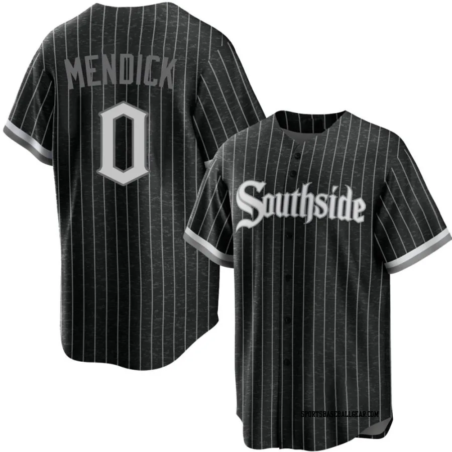 Danny Mendick Youth Chicago White Sox Black Replica 2021 City Connect Jersey