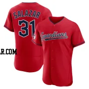 Danny Salazar Men's Cleveland Guardians Red Authentic Alternate Jersey