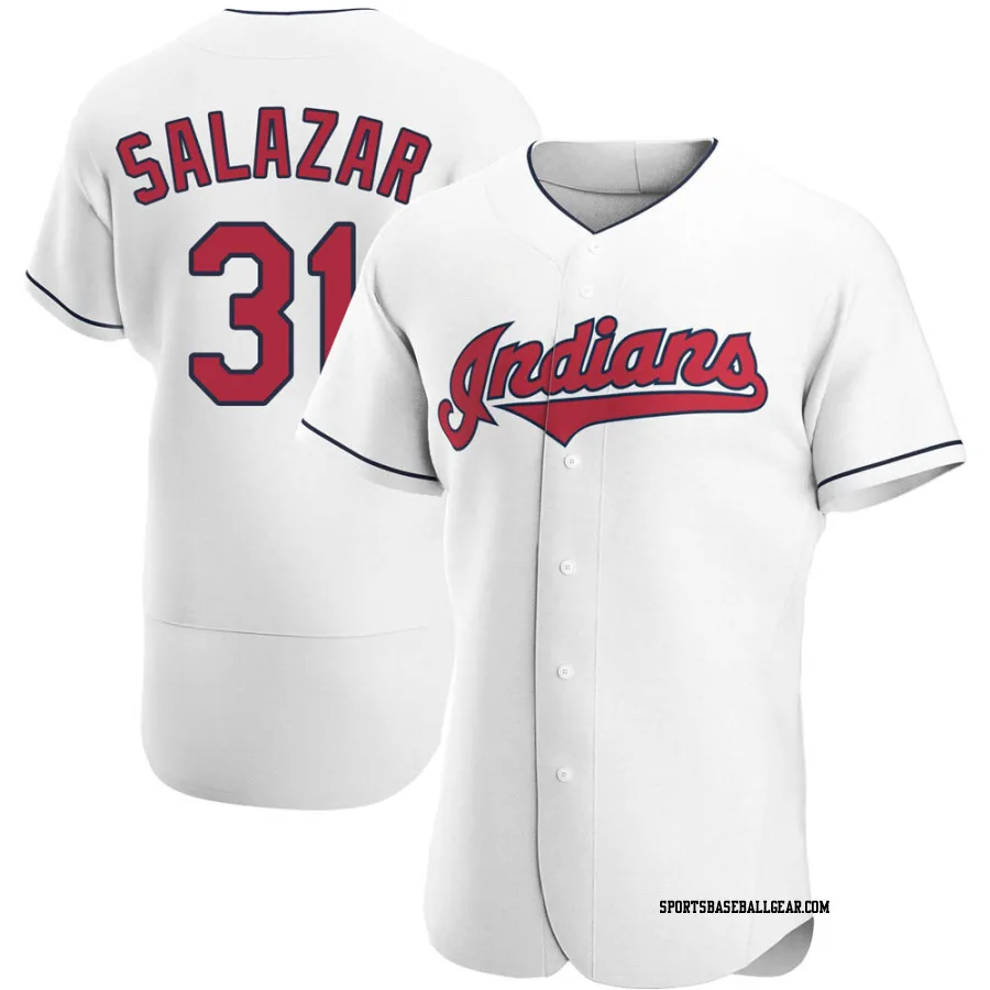 Danny Salazar Men's Cleveland Guardians White Authentic Home Jersey
