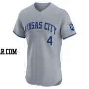 Danny Tartabull Men's Kansas City Royals Gray Elite Road Jersey