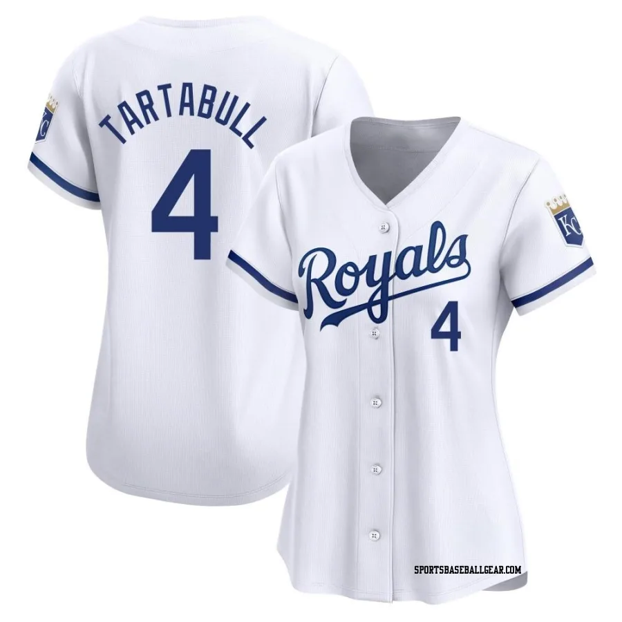Danny Tartabull Women's Kansas City Royals White Limited Home Jersey