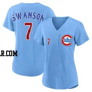 Dansby Swanson Women's Chicago Cubs Royal Limited 2nd Alternate Jersey