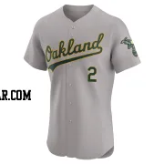 Darell Hernaiz Men's Oakland Athletics Gray Elite Road Jersey