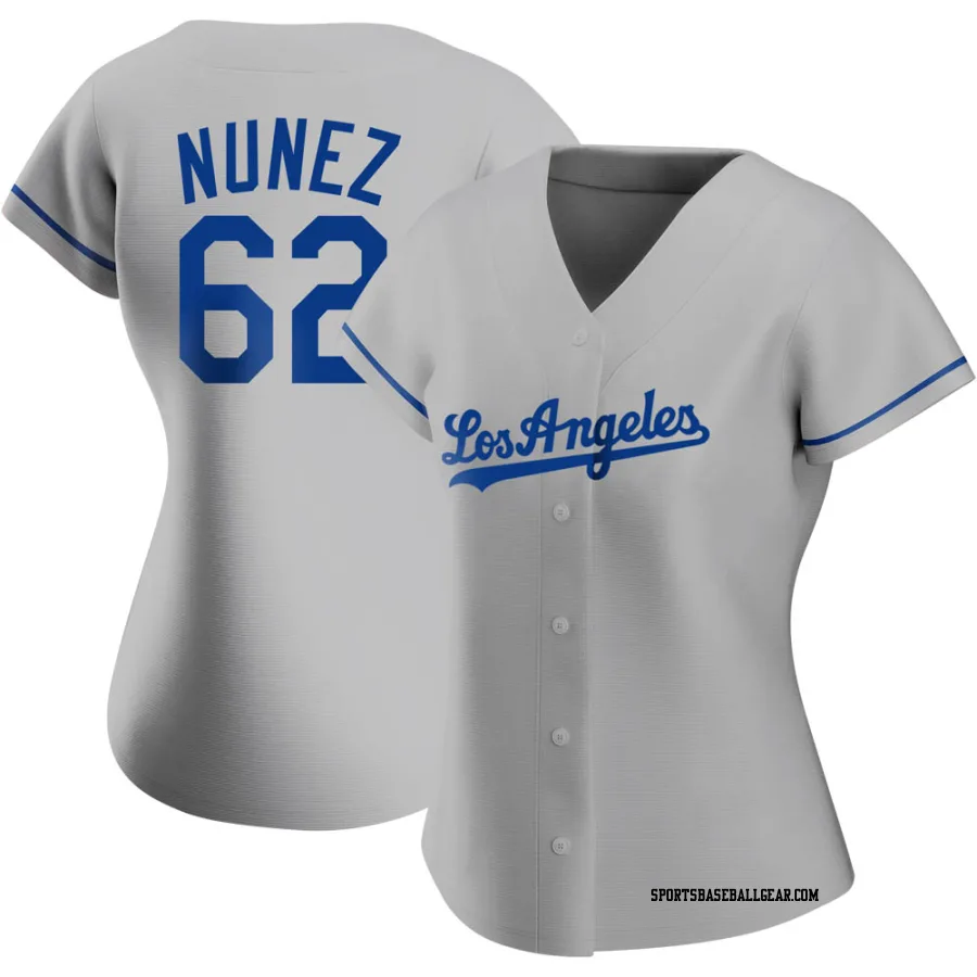 Darien Nunez Women's Los Angeles Dodgers Gray Replica Road Jersey