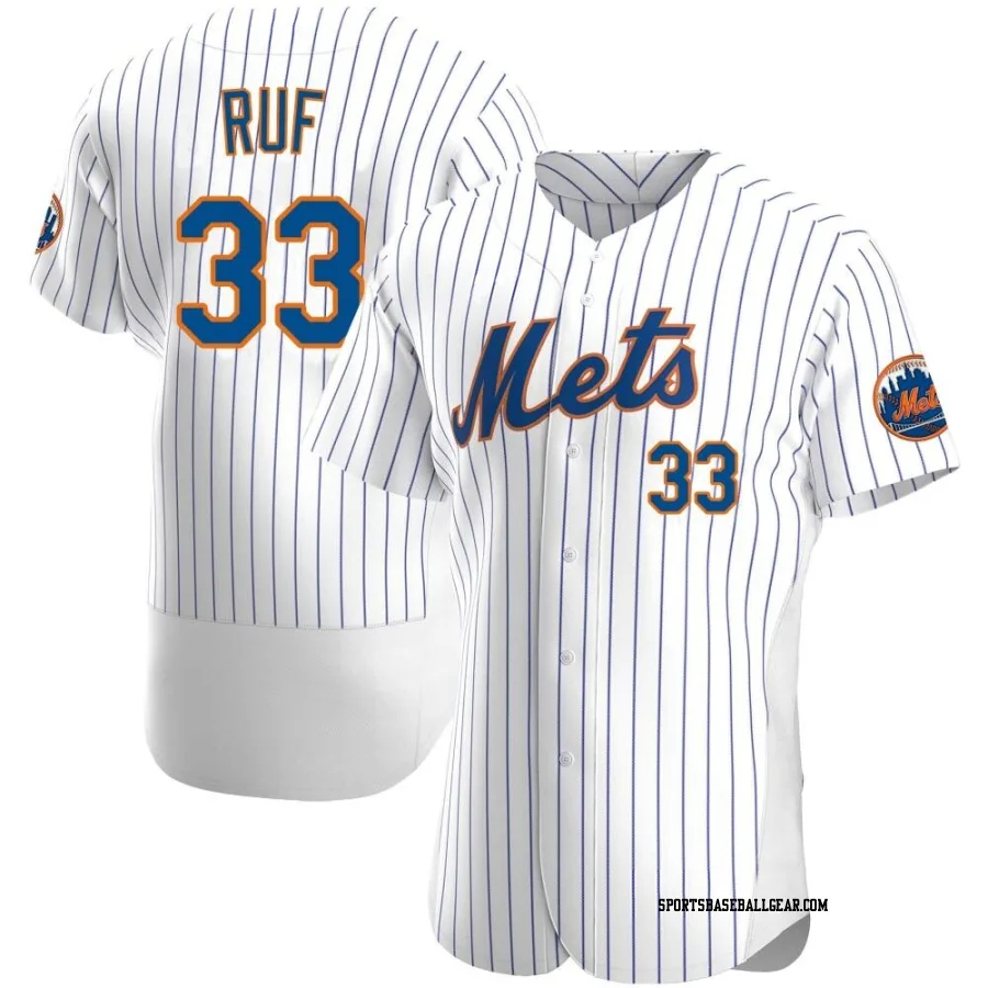 Darin Ruf Men's New York Mets White Authentic Home Jersey