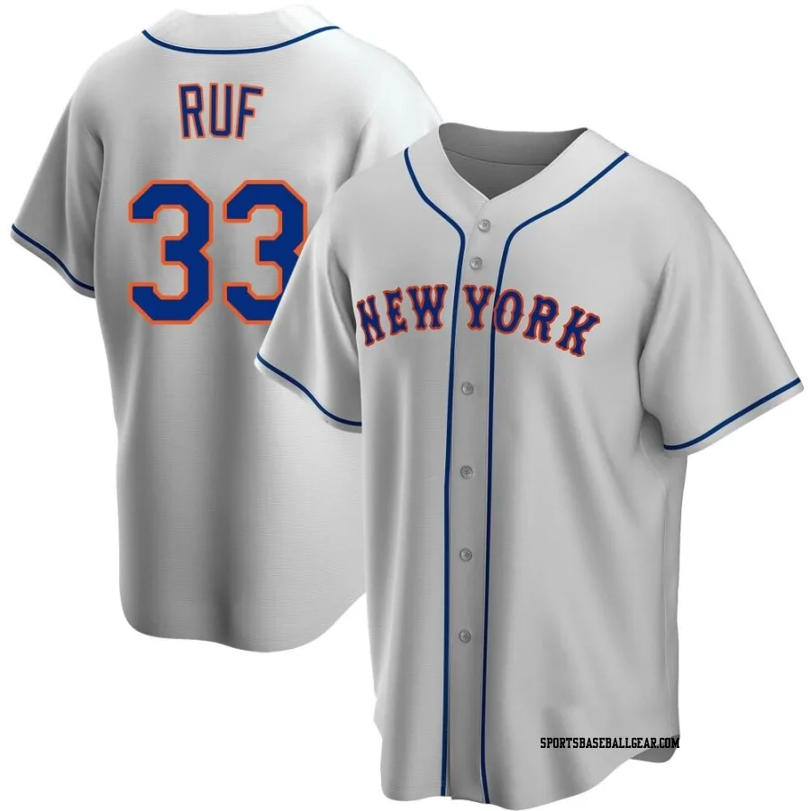 Darin Ruf Youth New York Mets Gray Replica Road Jersey