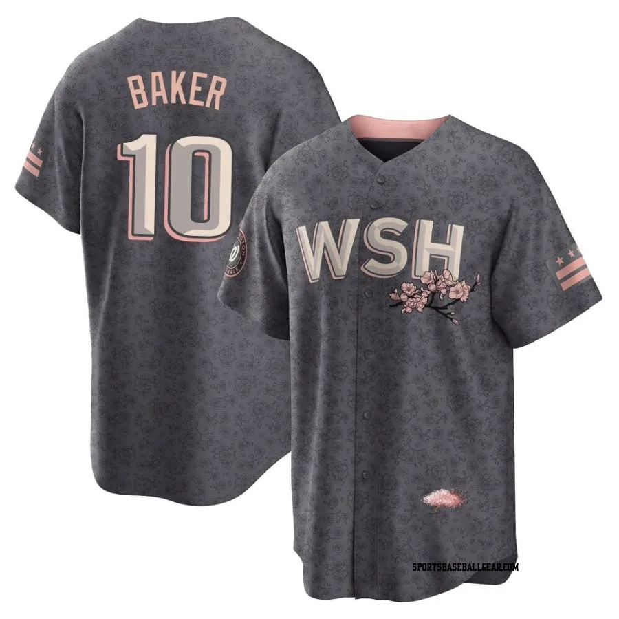 Darren Baker Men's Washington Nationals Gray Replica 2022 City Connect Jersey