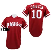 Darren Daulton Men's Philadelphia Phillies Red Replica 1991 Throwback Jersey