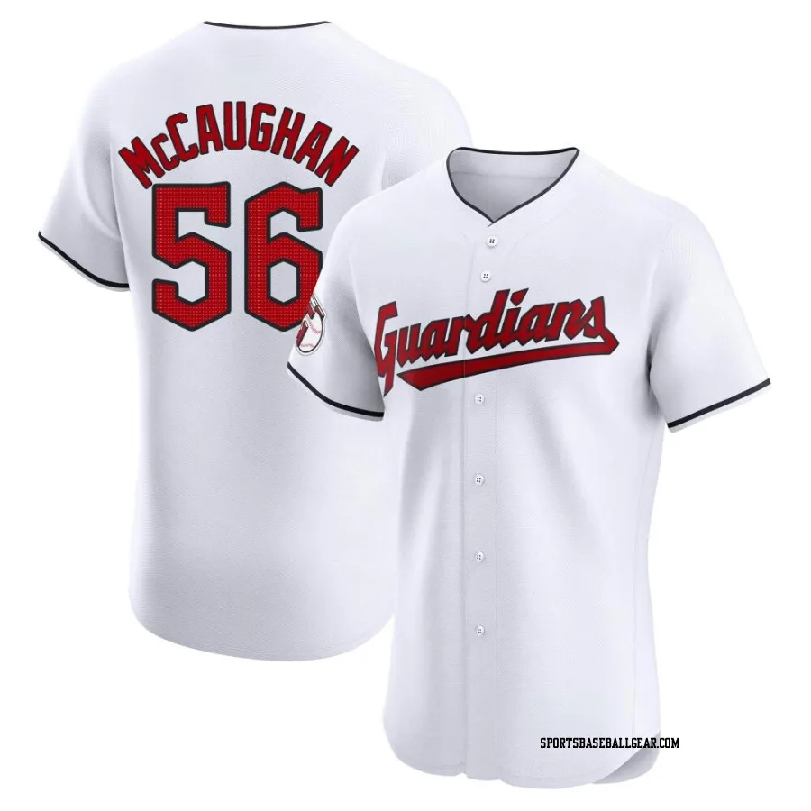 Darren McCaughan Men's Cleveland Guardians White Elite Home Jersey