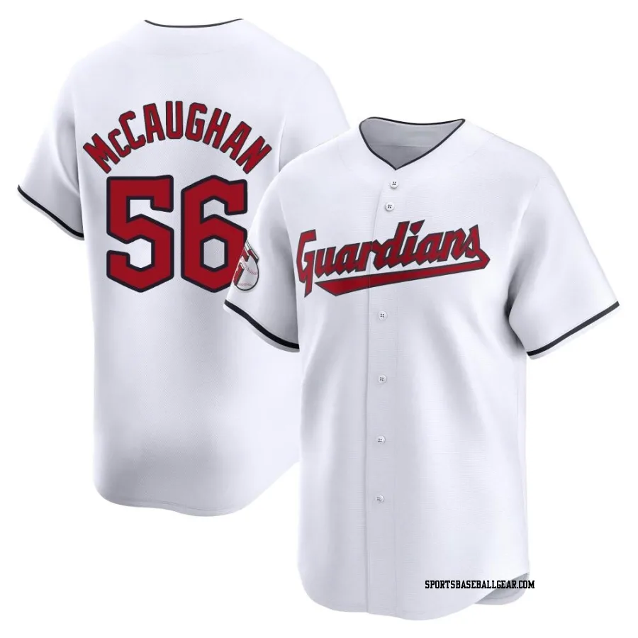 Darren McCaughan Youth Cleveland Guardians White Limited Home Jersey
