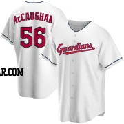 Darren McCaughan Youth Cleveland Guardians White Replica Home Jersey