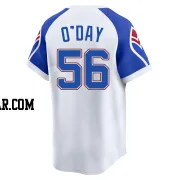 Darren O'Day Youth Atlanta Braves White Limited Throwback Cooperstown Collection Jersey