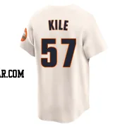 Darryl Kile Youth Houston Astros Cream Limited Throwback Cooperstown Collection Jersey