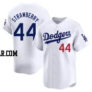 Darryl Strawberry Men's Los Angeles Dodgers White Limited Home Jersey