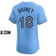 Darwin Barney Men's Toronto Blue Jays Blue Elite Powder Alternate Jersey