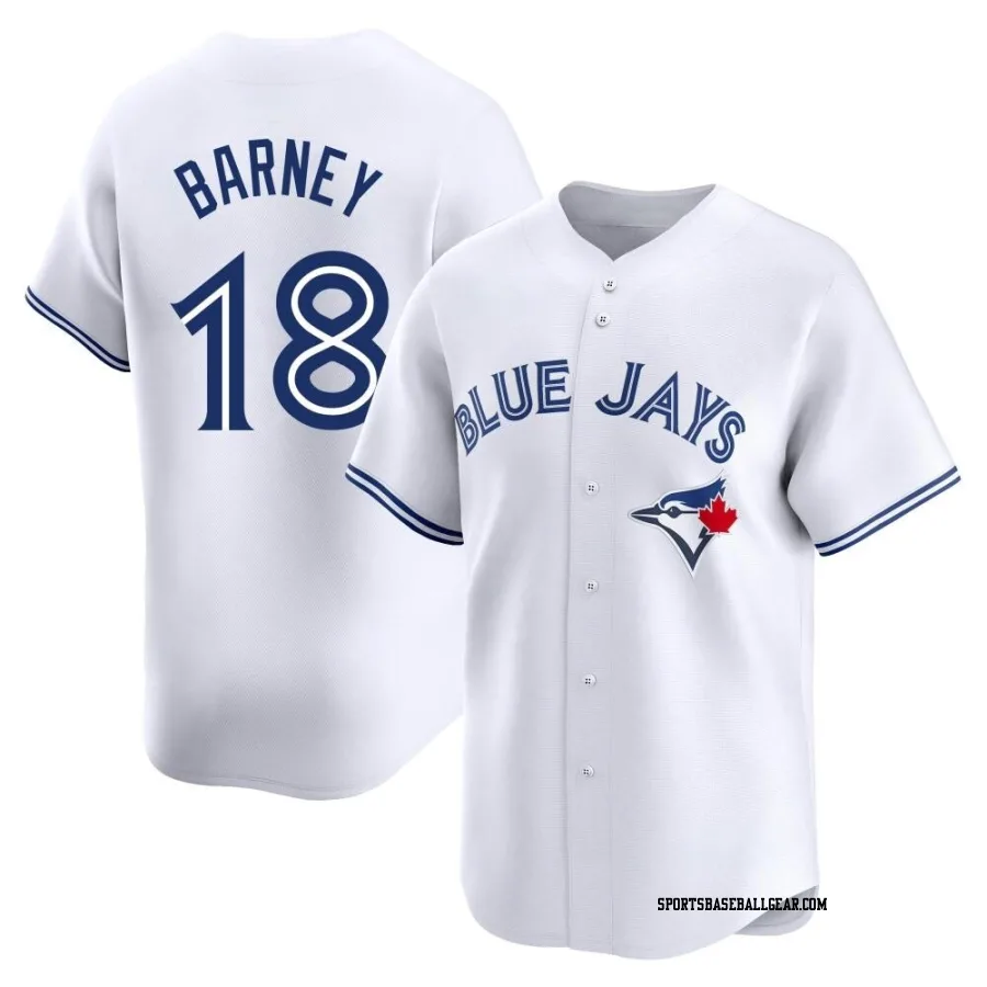Darwin Barney Youth Toronto Blue Jays White Limited Home Jersey
