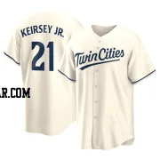 DaShawn Keirsey Jr. Men's Minnesota Twins Cream Replica Alternate Jersey