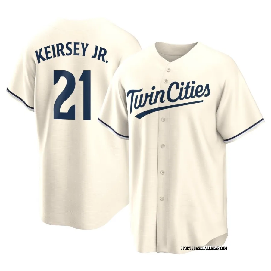 DaShawn Keirsey Jr. Men's Minnesota Twins Cream Replica Alternate Jersey