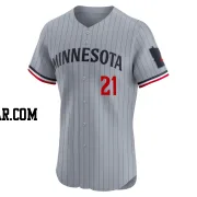 DaShawn Keirsey Jr. Men's Minnesota Twins Gray Elite Road Jersey