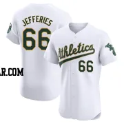 Daulton Jefferies Men's Oakland Athletics White Elite Home Jersey