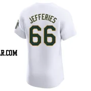 Daulton Jefferies Men's Oakland Athletics White Elite Home Jersey